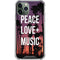 Peace Love And Music iPhone 12 Pro Clear Case