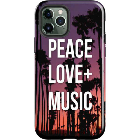 Peace Love And Music iPhone 12 Pro Max Impact Case