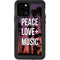 Peace Love And Music iPhone 12 Pro Waterproof Case