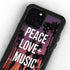 Peace Love And Music iPhone 12 Pro Waterproof Case
