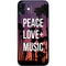 Peace Love And Music iPhone 12 Skin