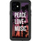 Peace Love And Music iPhone 12 Waterproof Case
