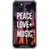 Peace Love And Music iPhone 13 Clear Case