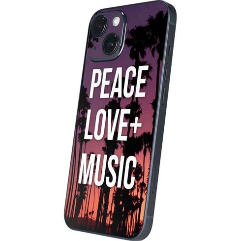 Peace Love And Music iPhone 13 Mini Skin