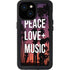 Peace Love And Music iPhone 13 Mini Waterproof Case