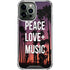 Peace Love And Music iPhone 13 Pro Max Clear Case