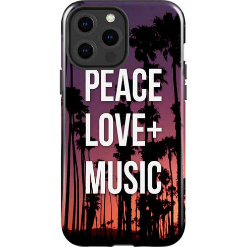 Peace Love And Music iPhone 13 Pro Max Impact Case
