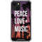 Peace Love And Music iPhone 14 Clear Case