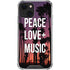 Peace Love And Music iPhone 14 Clear Case