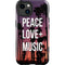Peace Love And Music iPhone 14 Plus Impact Case