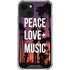 Peace Love And Music iPhone 14 Plus Clear Case