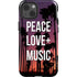 Peace Love And Music iPhone 15 Impact Case
