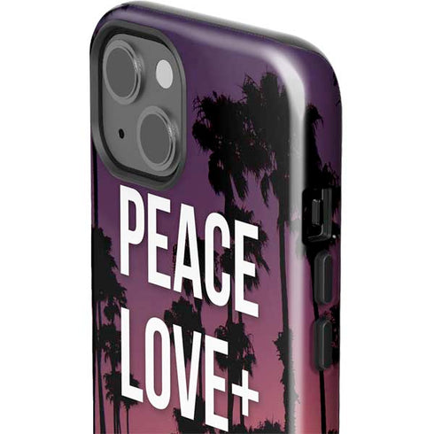 Peace Love And Music iPhone 15 Impact Case