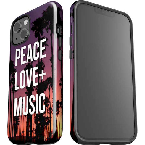 Peace Love And Music iPhone 14 Impact Case