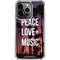 Peace Love And Music iPhone 14 Pro Clear Case