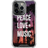 Peace Love And Music iPhone 14 Pro Clear Case