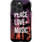 Peace Love And Music iPhone 14 Pro Impact Case