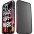 Peace Love And Music iPhone 15 Pro Impact Case