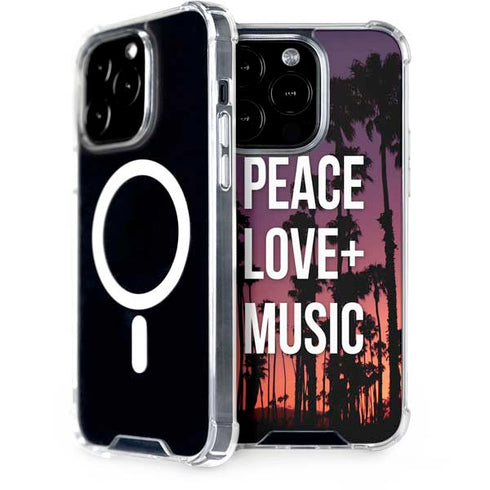 Peace Love And Music iPhone 14 Pro MagSafe Case