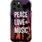 Peace Love And Music iPhone 14 Pro Max Impact Case