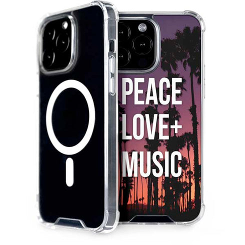 Peace Love And Music iPhone 15 Pro Max MagSafe Case