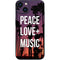 Peace Love And Music iPhone 14 Skin