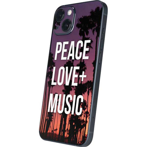 Peace Love And Music iPhone 14 Skin