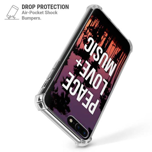 Peace Love And Music iPhone 7/8 Plus Clear Case