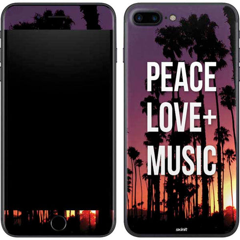 Peace Love And Music iPhone 8 Plus Skin