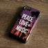 Peace Love And Music iPhone 8 Pro Case