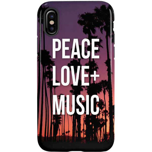 Peace Love And Music iPhone X Pro Case