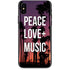 Peace Love And Music iPhone X Skin