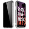 Peace Love And Music iPhone XS Max Clear Case