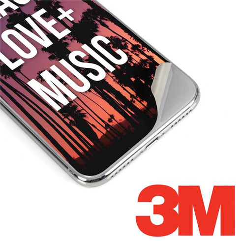 Peace Love And Music iPhone XS Max Skin