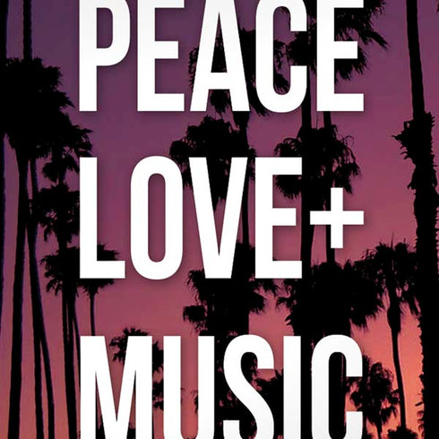 Peace Love And Music iPhone XS Max Skin