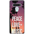 Peace Love And Music LG Stylo 6 Clear Case