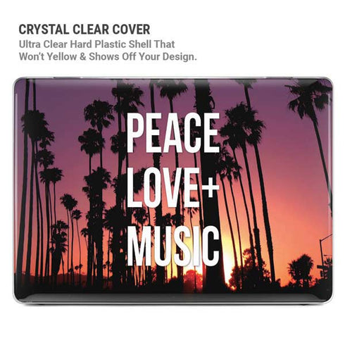 Peace Love And Music MacBook Air 13in M1 (2021) Case plus Skin