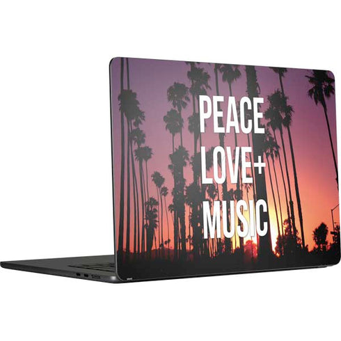 Peace Love And Music MacBook Air 15 in (2023) Skin