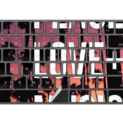 Peace Love And Music Magic Keyboard with Numeric Keypad Skin