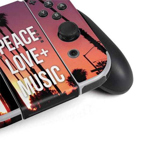 Peace Love And Music Nintendo Switch OLED (2021) Skin