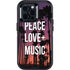Peace Love And Music Otterbox Defender iPhone Skin