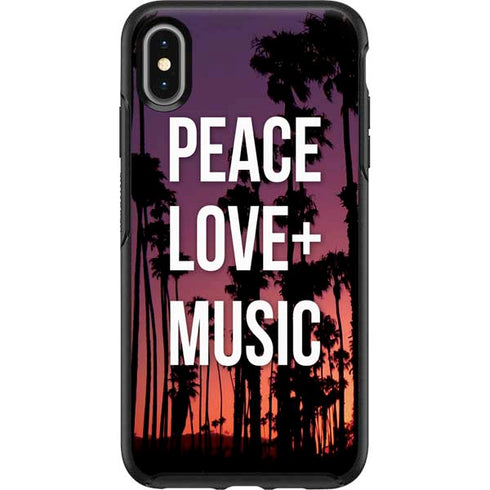 Peace Love And Music Otterbox Symmetry iPhone Skin