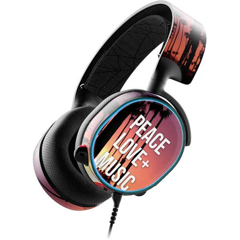 Peace Love And Music SteelSeries Arctis 3 Skin