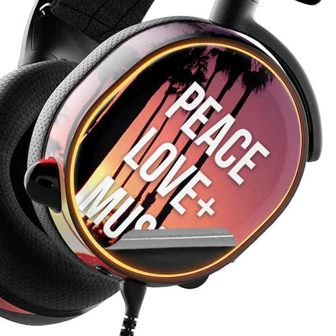 Peace Love And Music SteelSeries Arctis 5 Skin