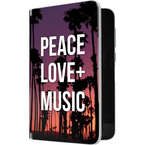 Peace Love And Music Surface Duo Skin