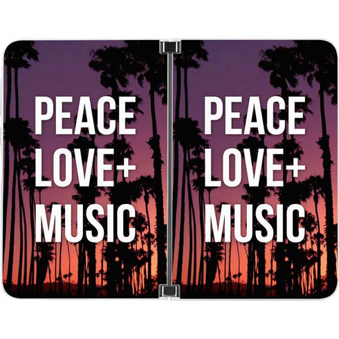 Peace Love And Music Surface Duo Skin