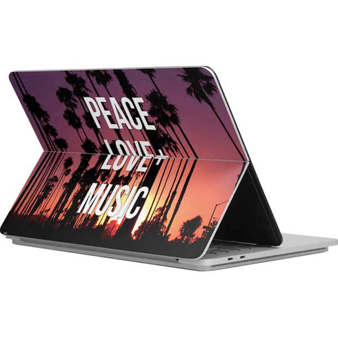 Peace Love And Music Surface Laptop Studio Skin