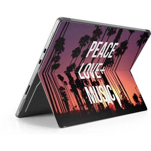 Peace Love And Music Surface Pro 9 Skin