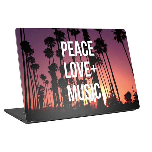 Peace Love And Music Universal Laptop 16.6in (13.4 x 9.7in) Skin
