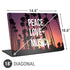 Peace Love And Music Universal Laptop 18in (14.6 x 10.6in) Skin
